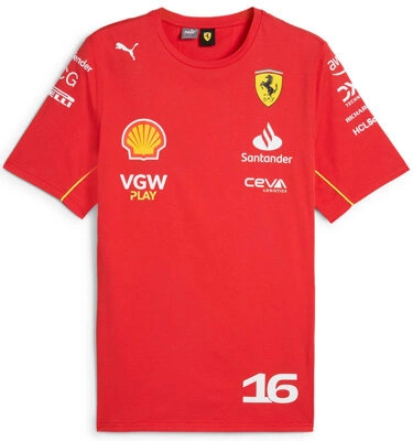Scuderia Ferrari F1 Men's 2024 Charles Leclerc T-Shirt