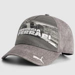 Scuderia Ferrari F1 PUMA Graphic Car Baseball Hat - Gray Dawn