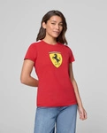 Scuderia Ferrari F1 Women's Large Shield T-Shirt - Dark Cherry