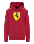 Scuderia Ferrari F1 Kid's Large Shield Hoodie - Dark Cherry