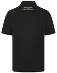 Aston Martin F1 Team Men's Logo Polo Shirt - Black