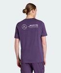 Mercedes AMG Petronas F1 adidas Men's Premium Woven Graphic T-Shirt - Purple