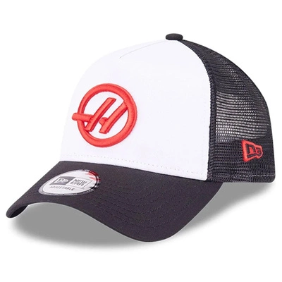 MoneyGram Haas F1 Team New Era 9Forty Team Trucker Hat - White/Black