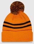 McLaren Racing F1 New Era Bobble Knit Beanie Hat with Pom - Papaya