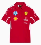 Scuderia Ferrari F1 Women's 2025 Team Polo Shirt - Dark Cherry