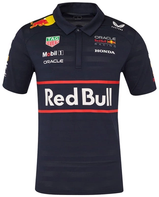 Red Bull Racing F1 Men's 2025 Team Polo Shirt - Navy