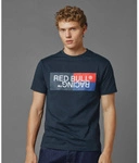 Red Bull Racing x Pepe Jeans - Men's Color Block Logo T-shirt - Dulwich Blue