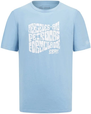 Mercedes AMG F1 Retro Blue T-Shirt