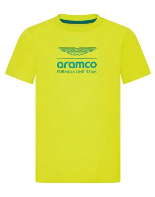 Aston Martin F1 Team Kids Logo T-shirt - Lime