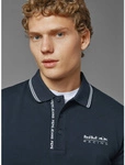 Red Bull Racing x Pepe Jeans - Men's Tipped Logo Polo Shirt - Dulwich Blue