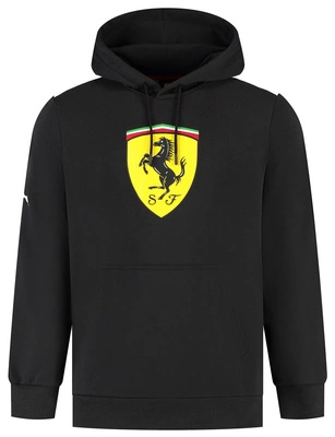Scuderia Ferrari F1 Men's Large Shield Hoodie - Black