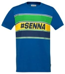 Ayrton Senna Hashtag T-Shirt - Blue