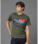 Red Bull Racing x Pepe Jeans - Men's Color Block Logo T-shirt - Regent Green
