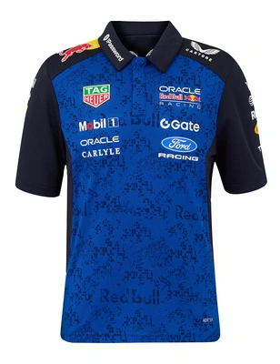 Red Bull Racing F1 Kid's 2026 Team Polo Shirt - Blue