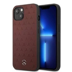 Mercedes-Benz Hard Case Leather Stars Pattern iPhone 13 mini case