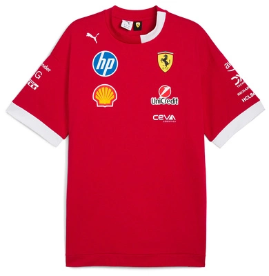 Scuderia Ferrari F1 Men's 2025 Driver's Oversized T-shirt - Dark Cherry