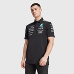 Mercedes AMG Petronas F1 adidas 2025 Men's Team Polo Shirt - Black