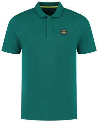Aston Martin F1 Men's Tech Waffle Polo Shirt - Green