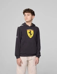 Scuderia Ferrari F1 Kid's Large Shield Hoodie - Black