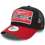 Moto Guzzi New Era Graphic Patch Trucker Cap - Black/Red