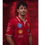 Scuderia Ferrari F1 Men's 2025 China GP Team Knit Polo Shirt - Dark Cherry