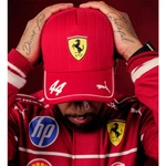 Scuderia Ferrari F1 Puma 2025 Lewis Hamilton Driver Hat - Dark Cherry