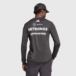 Mercedes AMG Petronas F1 adidas 2025 Men's Team Long Sleeve T-Shirt - Black