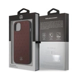 Mercedes-Benz Hard Case Leather Stars Pattern iPhone 13 mini case