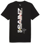 Scuderia Ferrari F1 Men's Carlos Sainz Driver T-Shirt - Black
