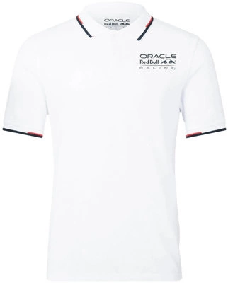Red Bull Racing F1 Core Mono 2023 White polo shirt