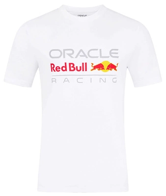 Red Bull Racing F1 Men's Large Logo T-Shirt - White