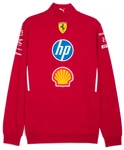 Scuderia Ferrari F1 Men's 2025 Team 1/2 Zip Sweatshirt - Dark Cherry