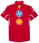 Scuderia Ferrari F1 Men's 2025 Team Polo Shirt - Dark Cherry