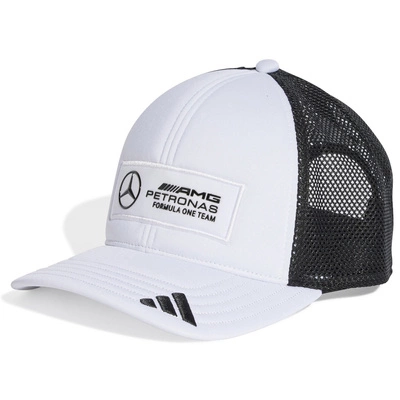 Mercedes AMG Petronas F1 adidas 2025 Logo Trucker Cap - White