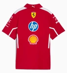 Scuderia Ferrari F1 Women's 2025 Team Polo Shirt - Dark Cherry