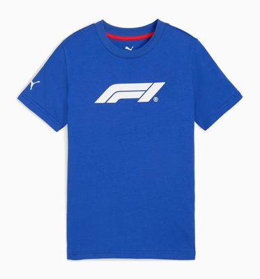 F1 Collection PUMA ESS F1 Kids Logo T-shirt - Blue