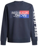 Red Bull Racing x Pepe Jeans - Men's Color Block Logo Sweatshirt - Dulwich Blue