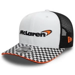 McLaren F1 Team New Era 9Fifty Checkered Visor Trucker Hat - White/Black