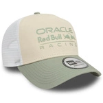 Red Bull Racing F1 New Era Seasonal E-Frame Trucker Hat - Beige/Green