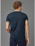 Red Bull Racing x Pepe Jeans - Men's Graphic Stripe Collar Polo Shirt - Dulwich Blue