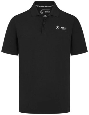 Mercedes AMG Petronas F1 Team Men's Polo Shirt - Black
