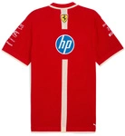 Scuderia Ferrari F1 Men's 2025 China GP Team Knit Polo Shirt - Dark Cherry