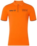 Red Bull Racing F1 Men's Max Verstappen Polo Shirt - Exotic Orange