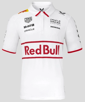 Red Bull Racing F1 Men's 2025 Japan GP Team Polo Shirt - White