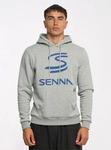 Ayrton Senna F1 Men's Legacy Pullover Hoodie - Grey Marle