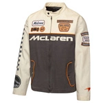 McLaren F1 Men's 'Happy Hour' Moto Jacket - Beige