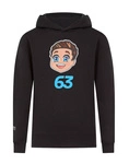 Mercedes AMG Petronas F1 Kids George Russell Caricature Hoodie