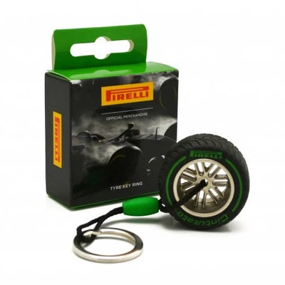 Pirelli Tyre Intermediate Green key ring