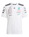 Mercedes AMG Petronas F1 adidas 2025 Kids Team Driver T-Shirt - White