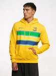 Ayrton Senna F1 Men's Stripe Pullover Hoodie - Yellow